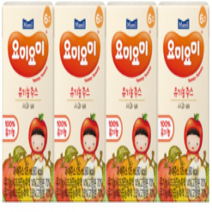 요미요미유기농(사과배,사과배포도) (125ml*4ea)