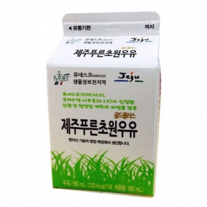 제주푸른초원우유 180ml